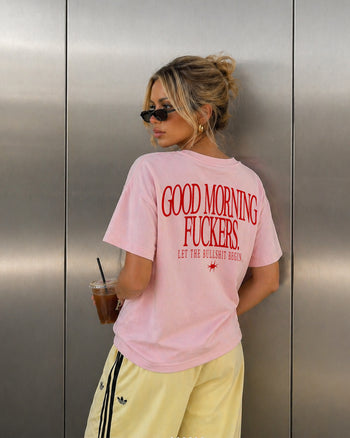 Heavy Oversized Tee - Good Morning Fuckers