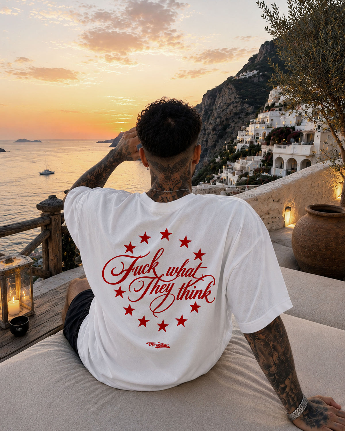 Heavy Oversized Tee - Fuck What They Think