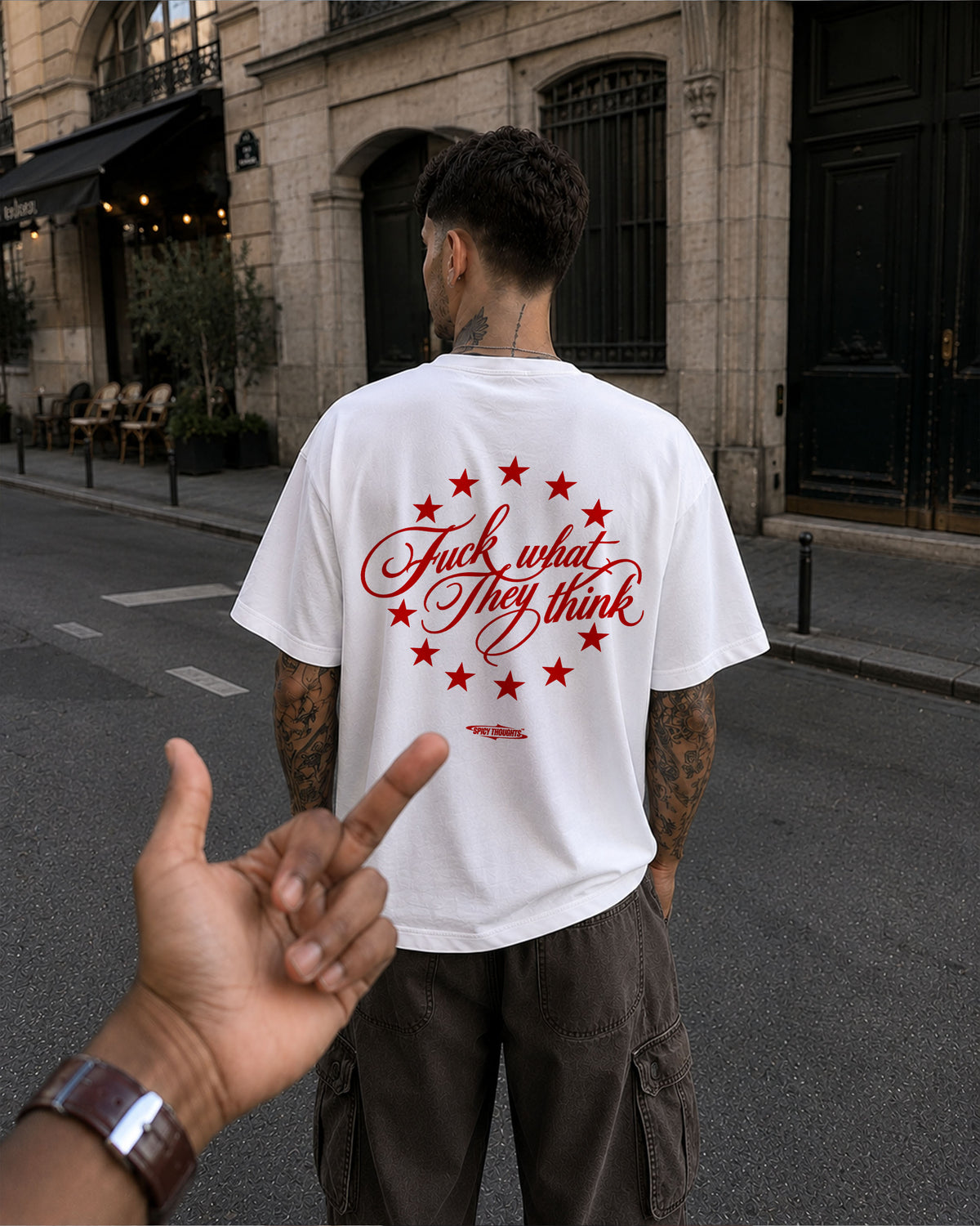 Heavy Oversized Tee - Fuck What They Think