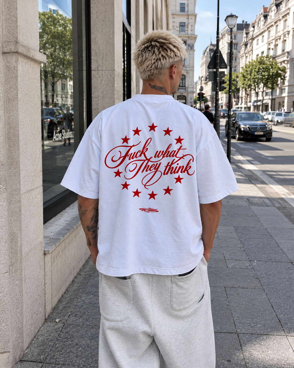 Heavy Oversized Tee - Fuck What They Think