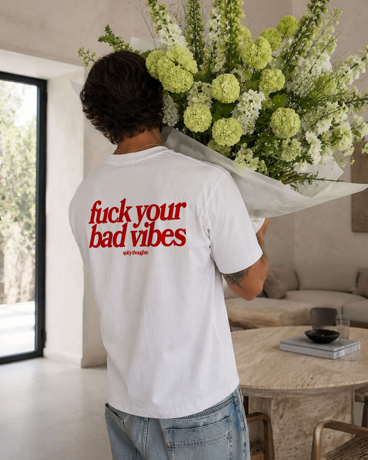 Heavy Oversized Tee - Fuck Your Bad Vibes