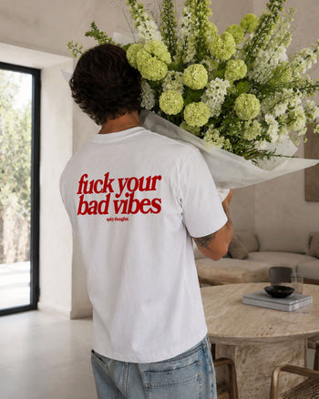 Heavy Oversized Tee - Fuck Your Bad Vibes