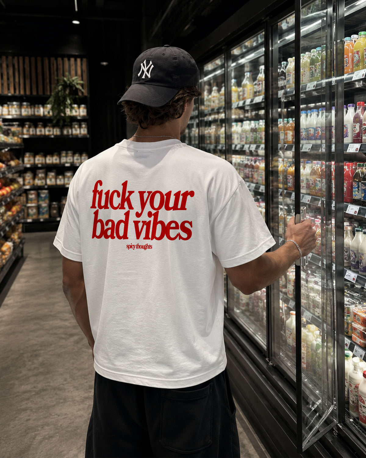 Heavy Oversized Tee - Fuck Your Bad Vibes
