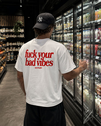 Heavy Oversized Tee - Fuck Your Bad Vibes