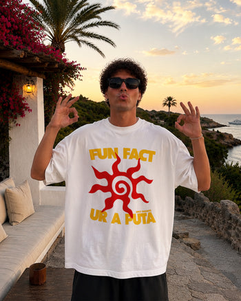 Heavy Oversized Tee - Fun Fact: Ur A Puta