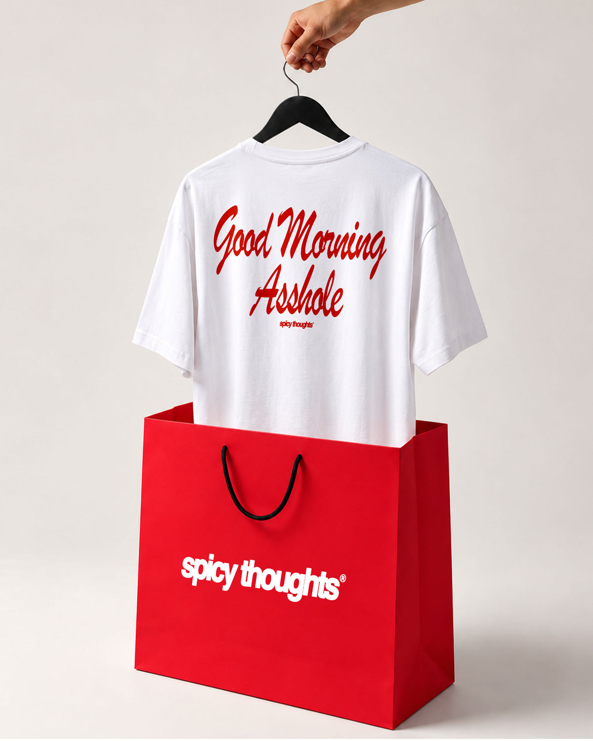 Heavy Oversized Tee - Good Morning Asshole