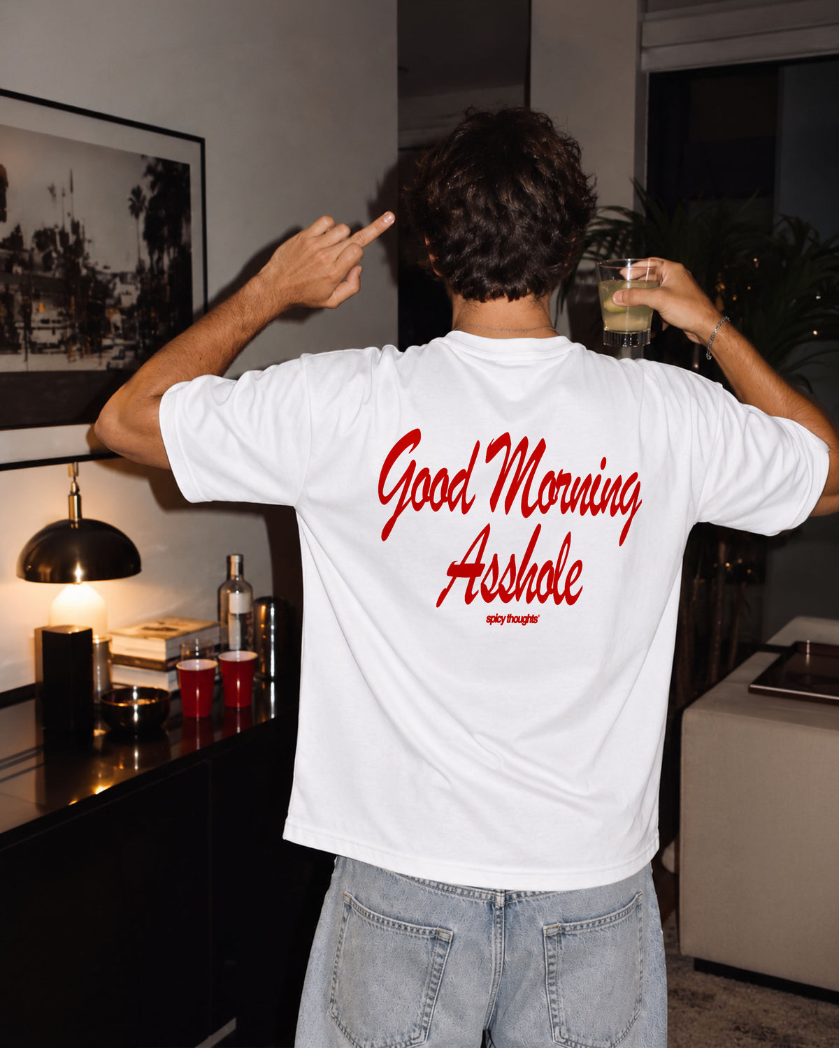 Heavy Oversized Tee - Good Morning Asshole