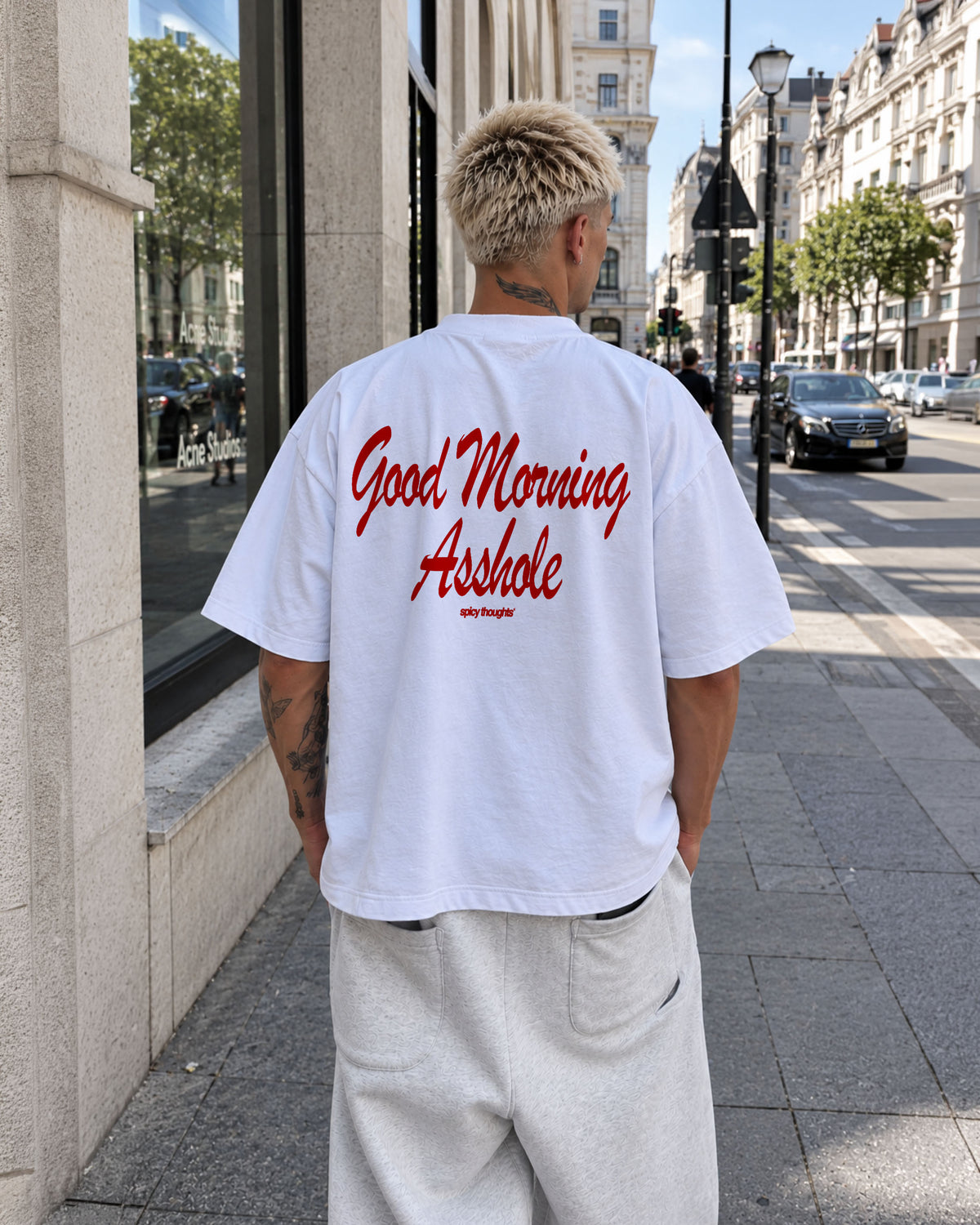 Heavy Oversized Tee - Good Morning Asshole