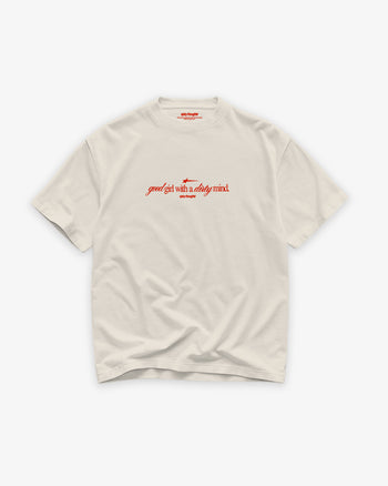 Heavy Oversized Tee - Good girl with a Dirty mind