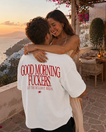 Heavy Oversized Tee - Good Morning Fuckers