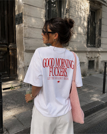 Heavy Oversized Tee - Good Morning Fuckers