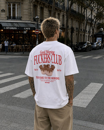 Heavy Oversized Tee - Good Morning Fuckers Club