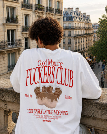 Heavy Oversized Tee - Good Morning Fuckers Club