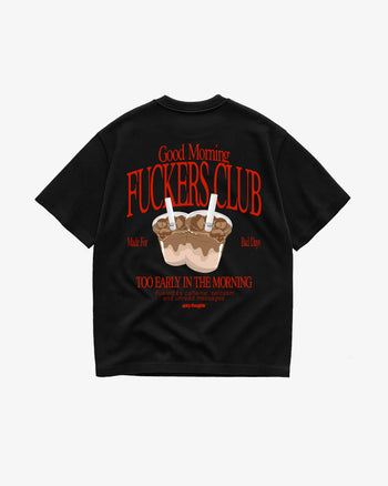 Heavy Oversized Tee - Good Morning Fuckers Club