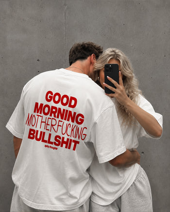 Heavy Oversized Tee - Good Morning Motherfucking Bullshit