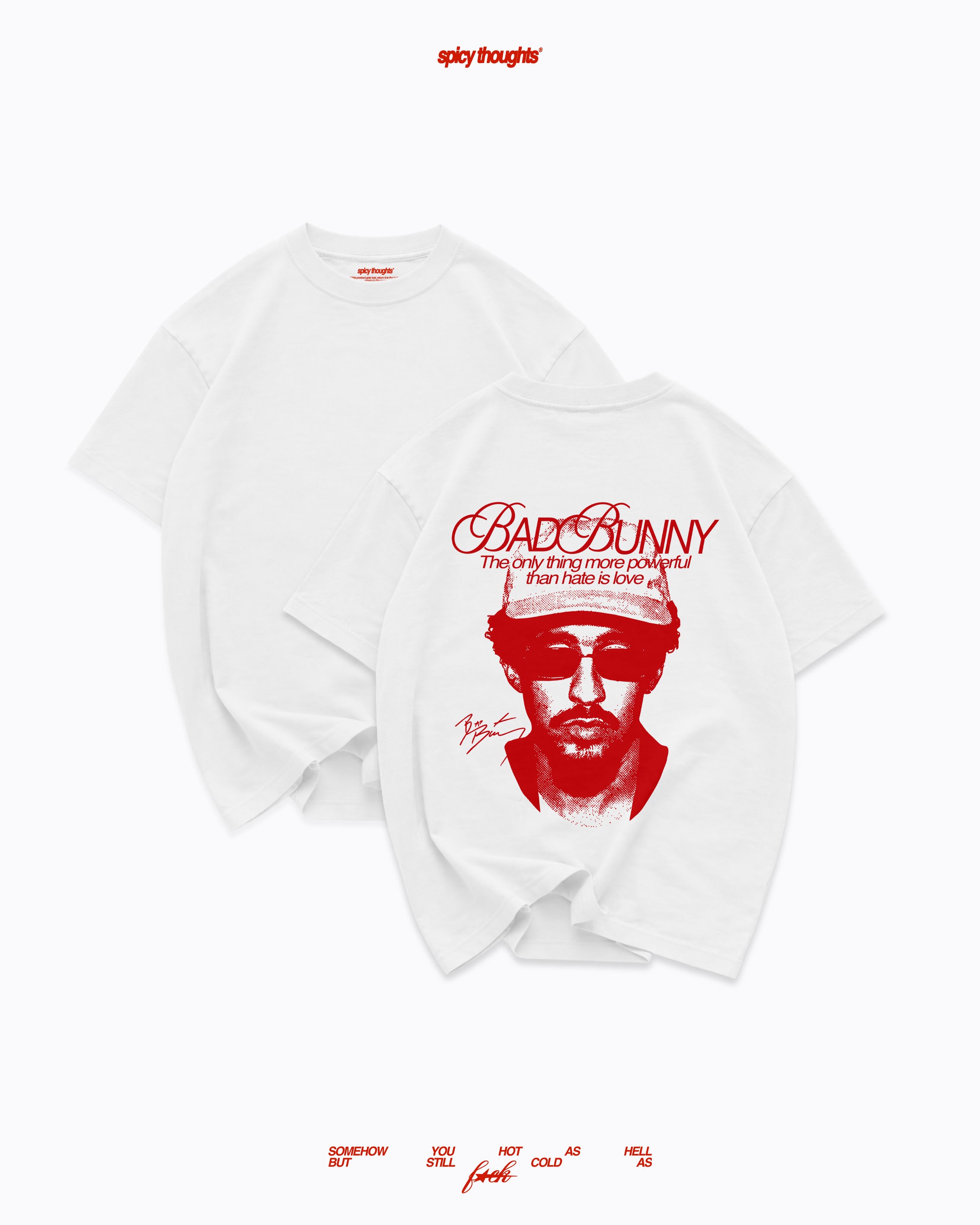 Heavy Oversized Tee - Love is more powerful than hate – Spicy Thoughts