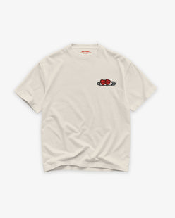 Heavy Oversized Tee - ”Heart Lock” Patch