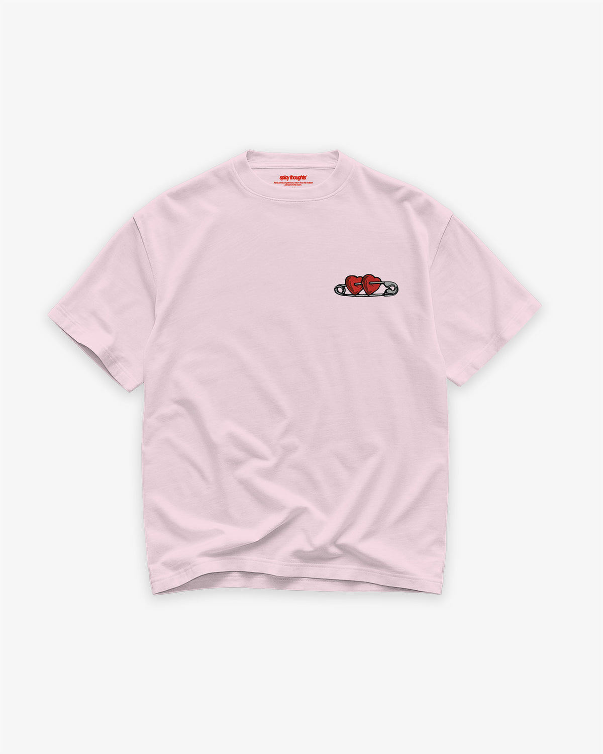 Heavy Oversized Tee - ”Heart Lock” Patch