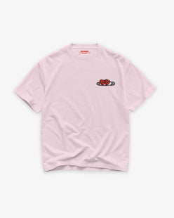 Heavy Oversized Tee - ”Heart Lock” Patch