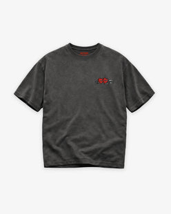 Heavy Oversized Tee - ”Heart Lock” Patch