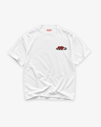 Heavy Oversized Tee - ”Heart Lock” Patch