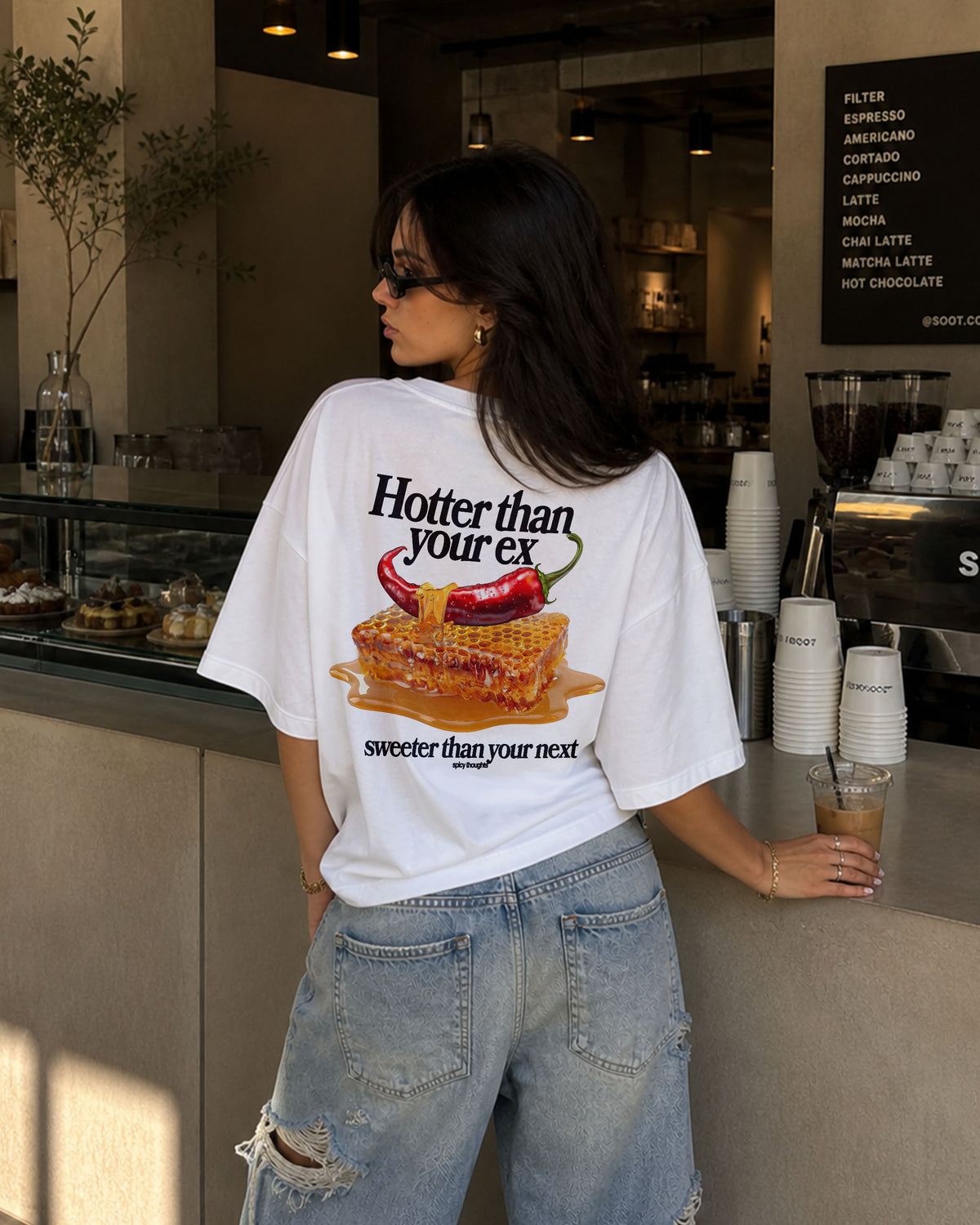 Heavy Oversized Tee - Hotter than your Ex