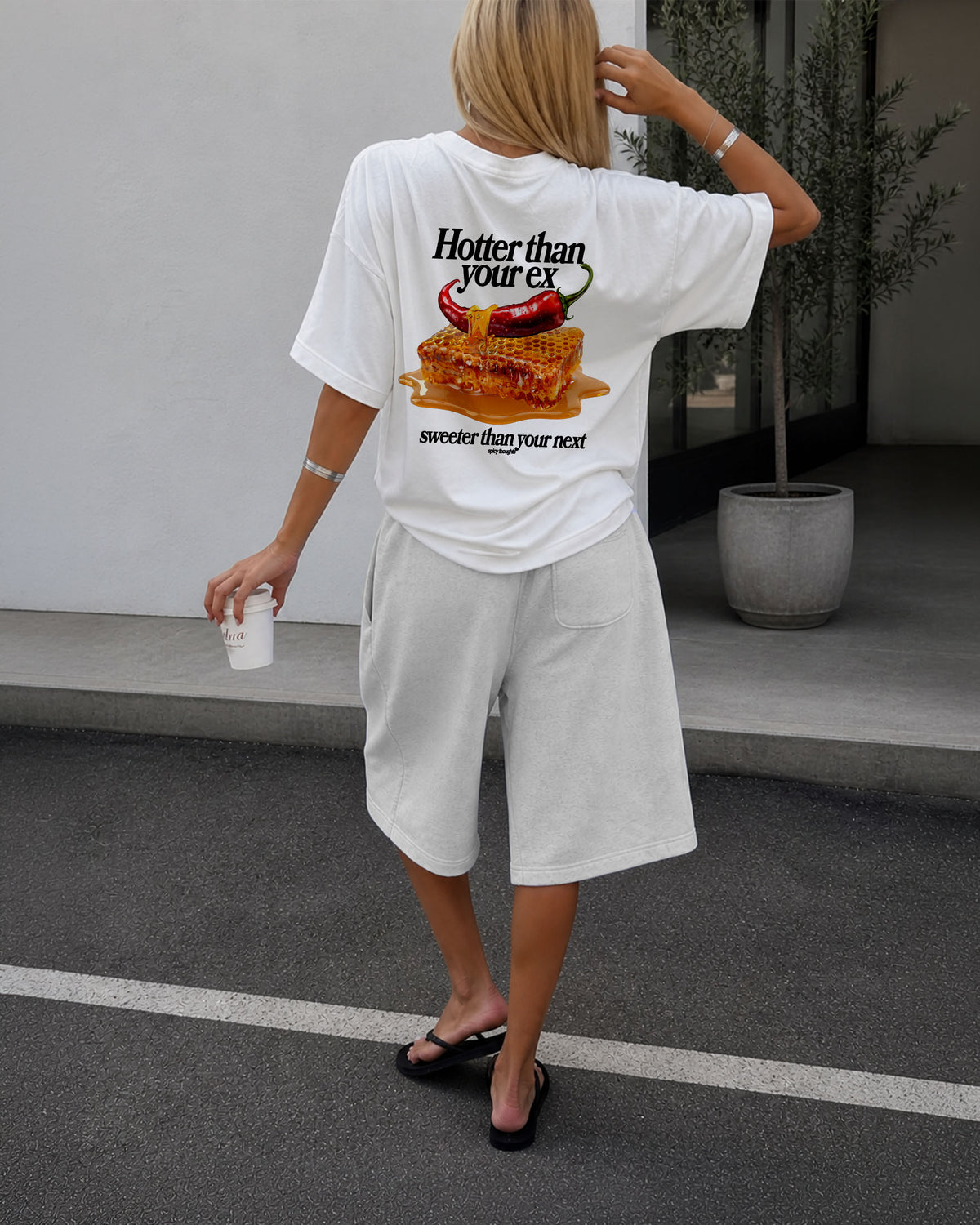 Heavy Oversized Tee - Hotter than your Ex