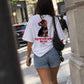 Heavy Oversized Tee - Hug me until I smell like you. (Dog)