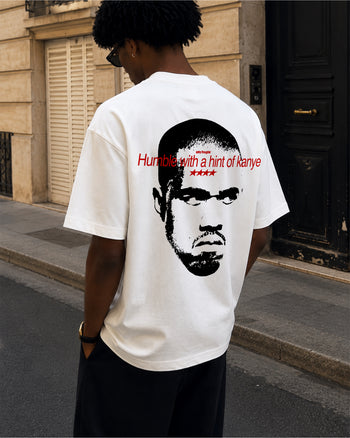 Heavy Oversized Tee - Humble With A Hint Of Kanye