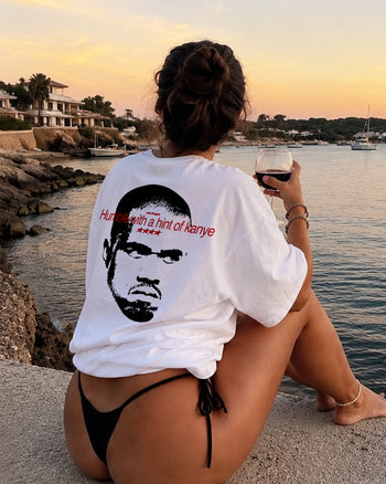 Heavy Oversized Tee - Humble With A Hint Of Kanye