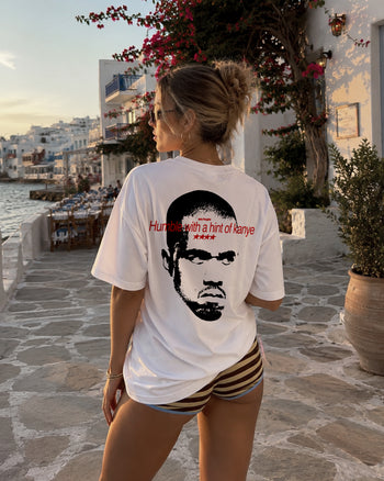 Heavy Oversized Tee - Humble With A Hint Of Kanye
