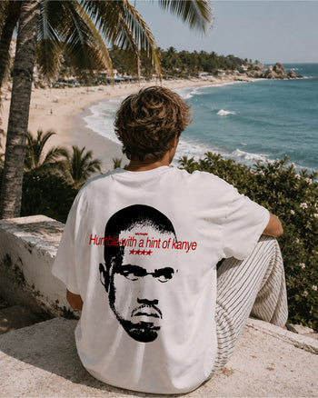 Heavy Oversized Tee - Humble With A Hint Of Kanye