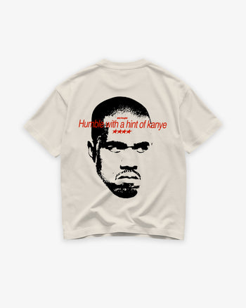 Heavy Oversized Tee - Humble With A Hint Of Kanye