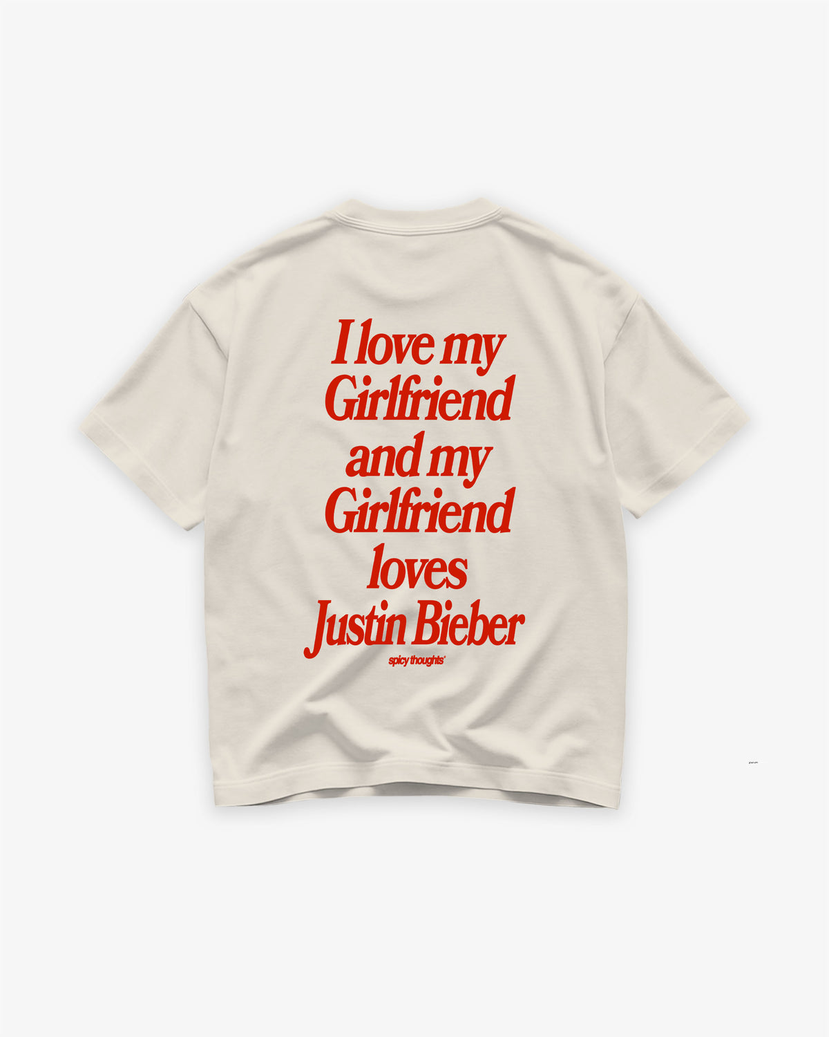 Heavy Oversized Tee - I Love My Girlfriend