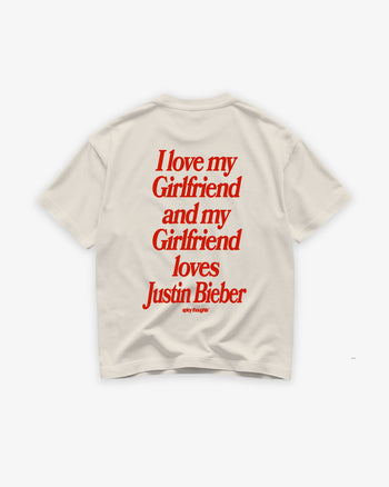 Heavy Oversized Tee - I Love My Girlfriend