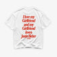 Heavy Oversized Tee - I Love My Girlfriend