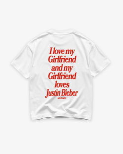 Heavy Oversized Tee - I Love My Girlfriend