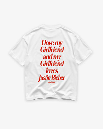 Heavy Oversized Tee - I Love My Girlfriend
