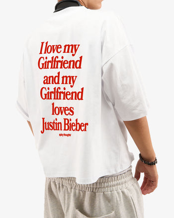 Heavy Oversized Tee - I Love My Girlfriend