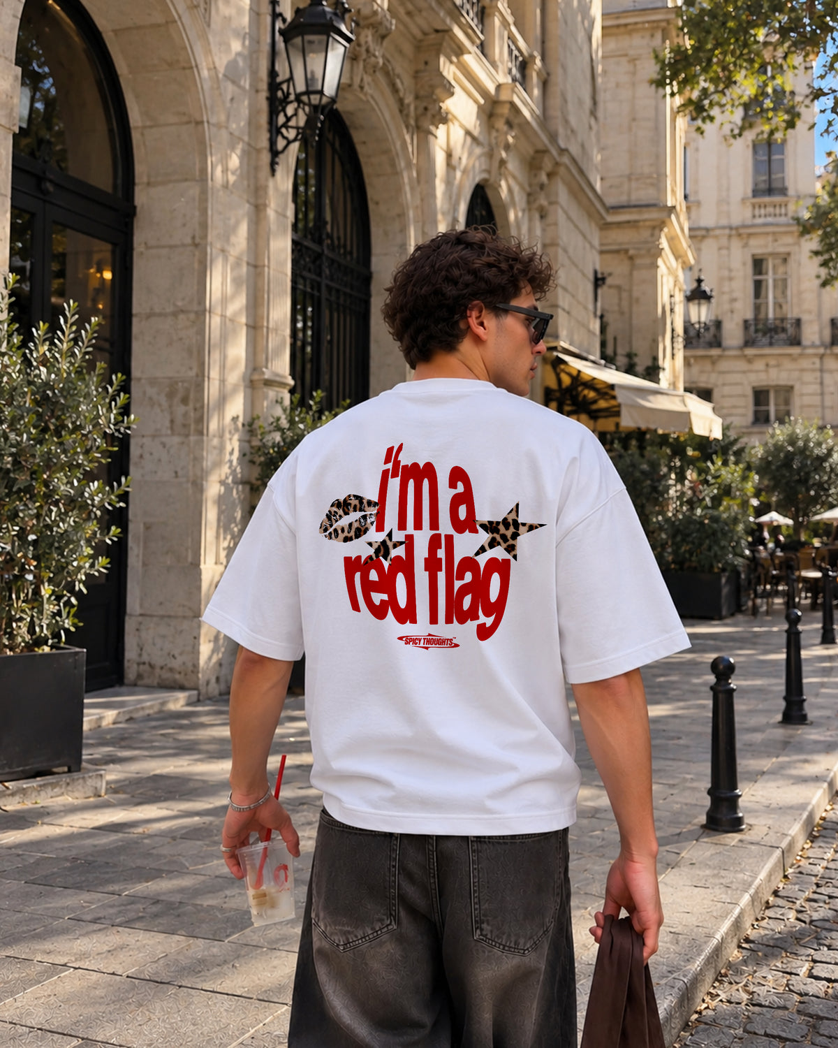 Heavy Oversized Tee - I’m A Red Flag