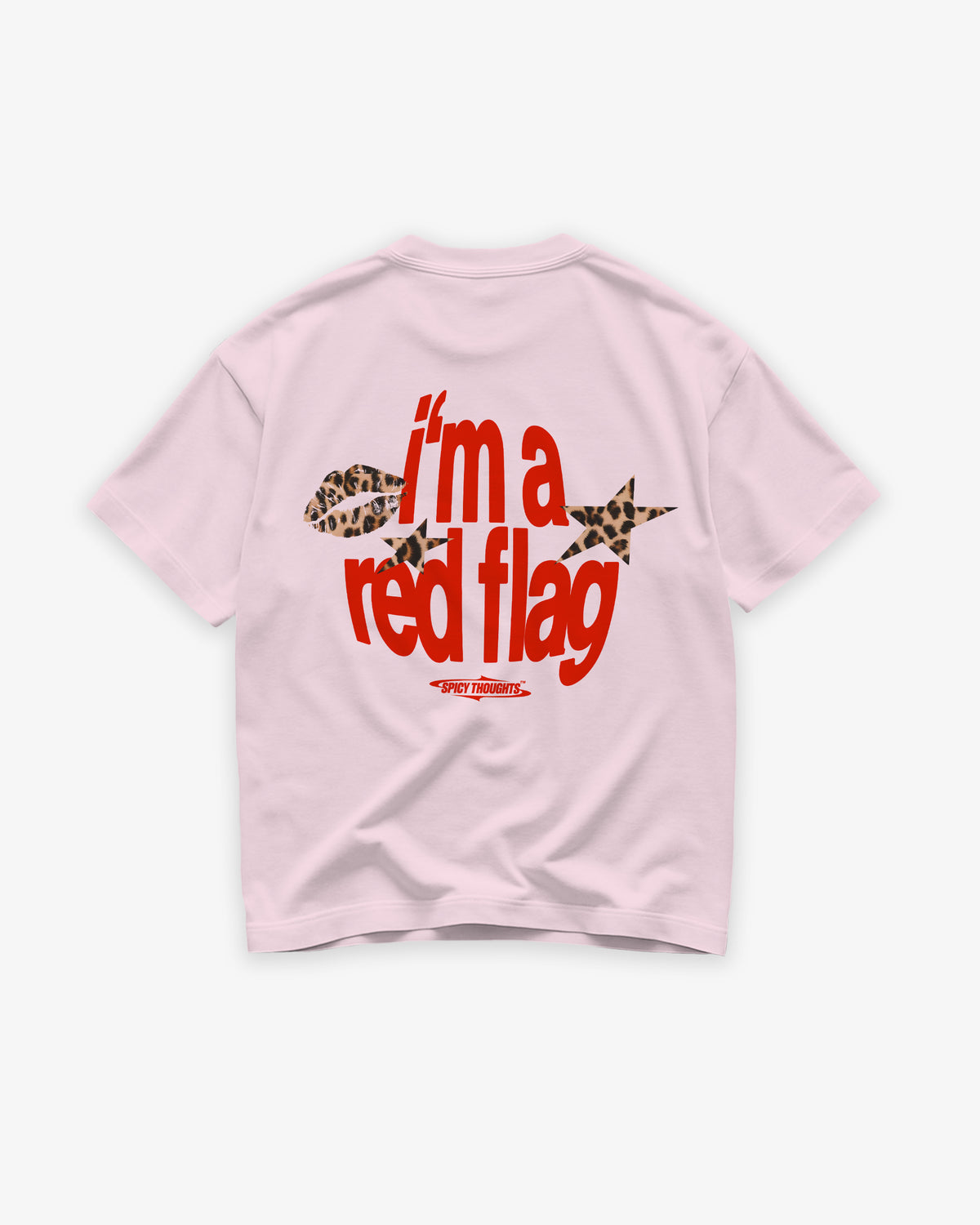 Heavy Oversized Tee - I’m A Red Flag