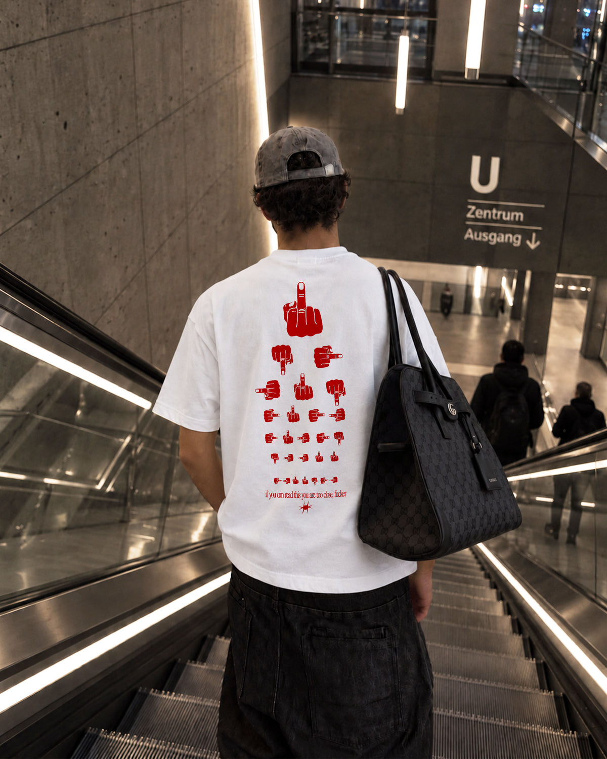Heavy Oversized Tee - If you can read this, you’re too close, fucker.