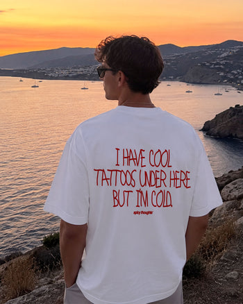 Heavy Oversized Tee - I have cool Tattoos under here