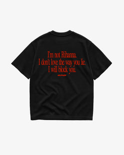 Heavy Oversized Tee - I Will Block You