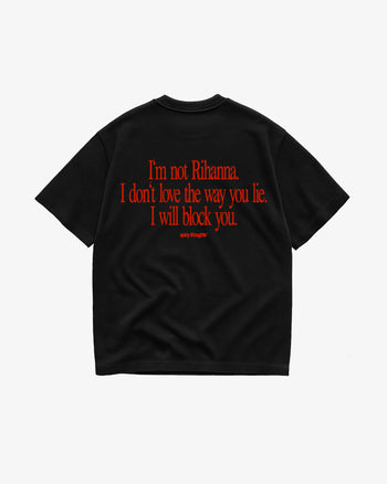 Heavy Oversized Tee - I Will Block You