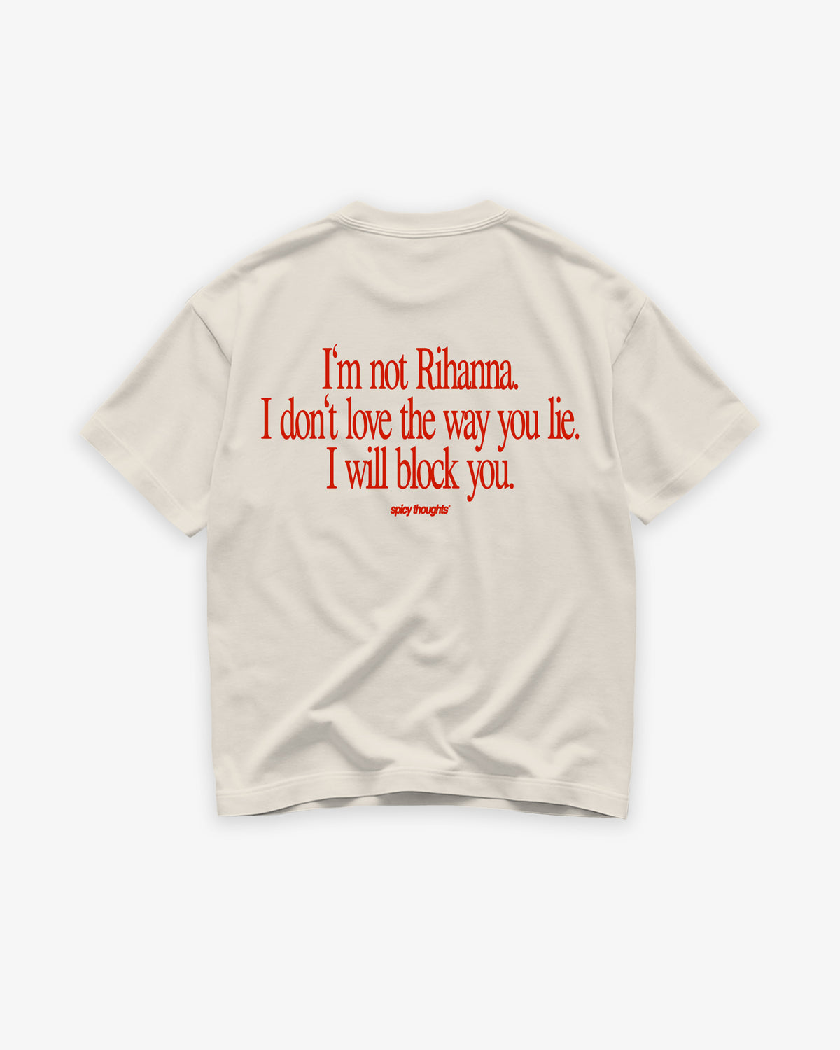Heavy Oversized Tee - I Will Block You