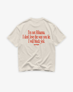 Heavy Oversized Tee - I Will Block You