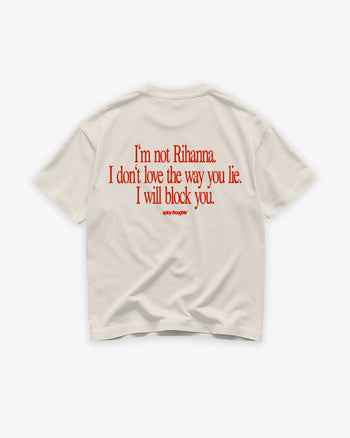 Heavy Oversized Tee - I Will Block You