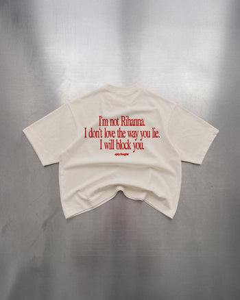 Heavy Oversized Tee - I Will Block You