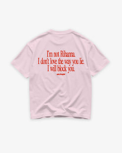 Heavy Oversized Tee - I Will Block You